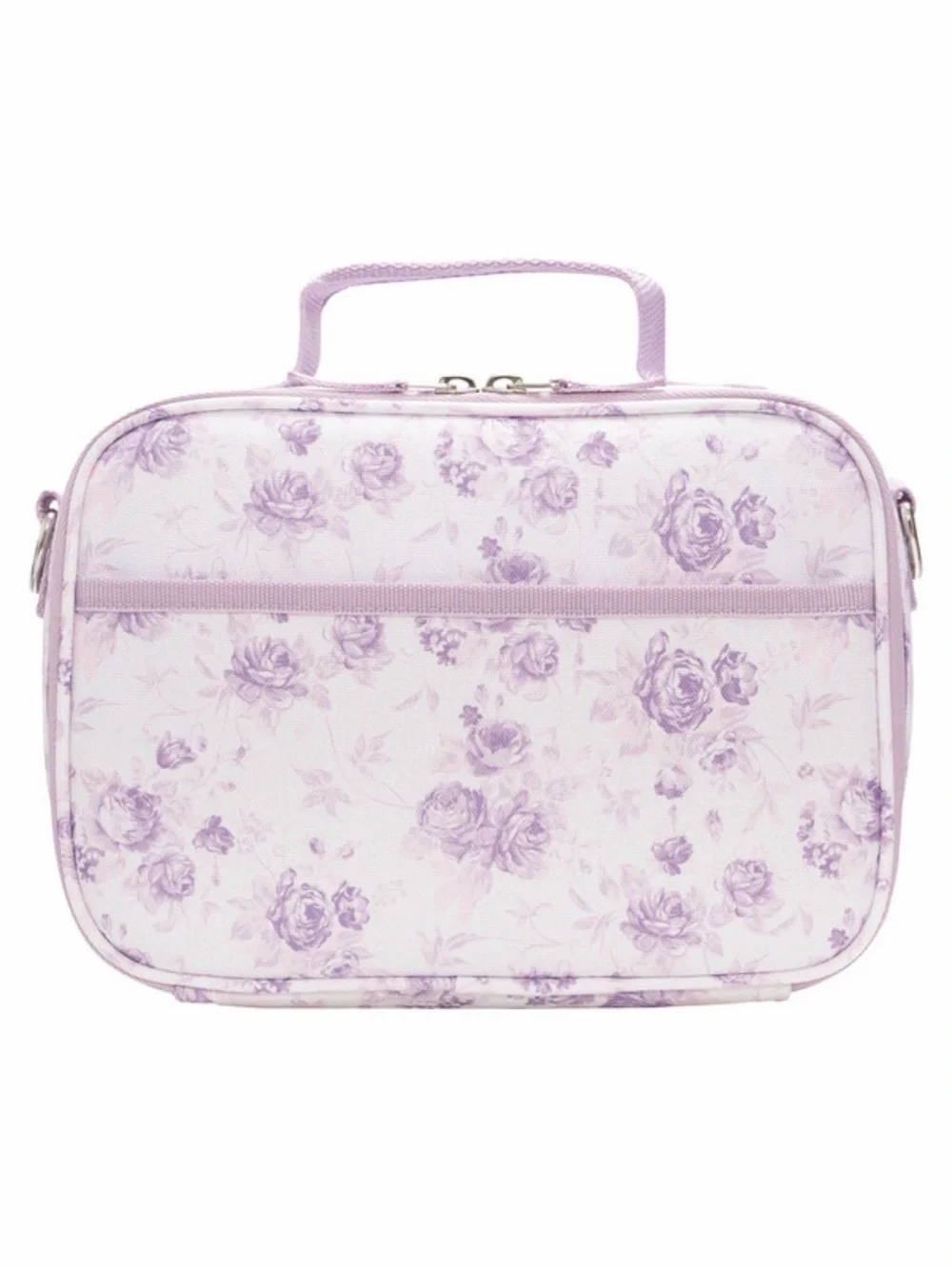 Purple Floral Insulated Lunch Bag